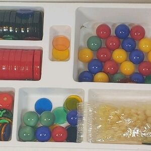 Colorful Counting and Sorting Game Beads - Multicolor Kids Toy